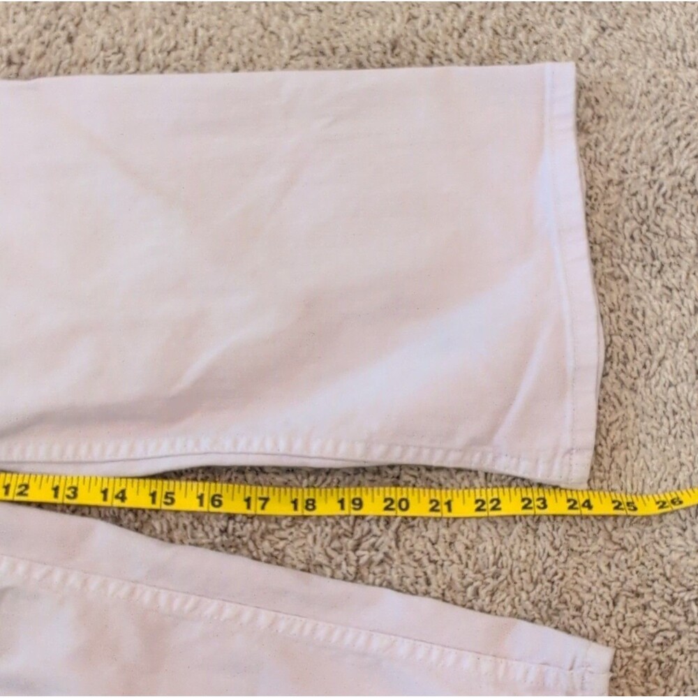 Billabong Women's Light Pink Wide-Leg Twill Pants Cotton High-Rise Pockets - Picture 5 of 9